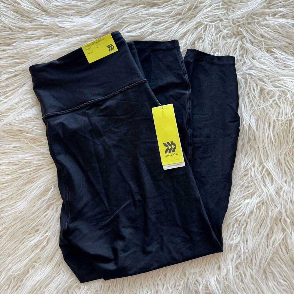 All In Motion Effortless Support Leggings Black Size XXL